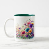 Tasse 2 Couleurs Fleur sauvage Rhapsody personnalisable (Gauche)