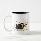 Tasse 2 Couleurs Fleur simple Bouddha (Gauche)