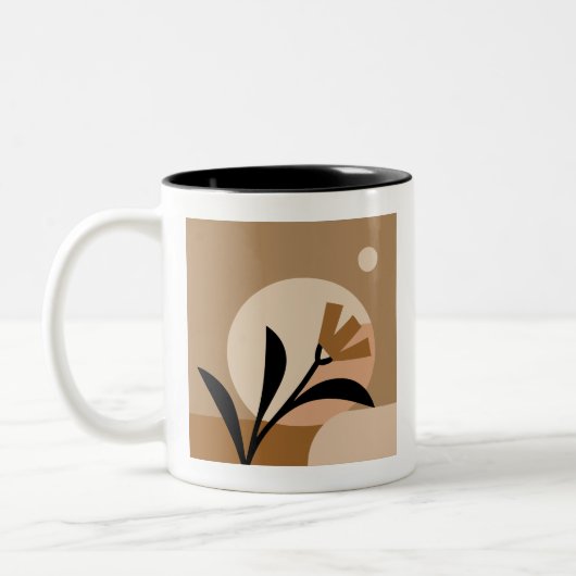 Tasse 2 Couleurs Fleur Sun Boho (Gauche)