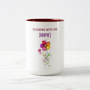 Tasse 2 Couleurs Fleurir ensemble toujours