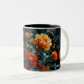 Tasse 2 Couleurs Fleuron Floral (Devant droit)