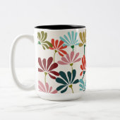 Tasse 2 Couleurs Fleuron moderne (Gauche)