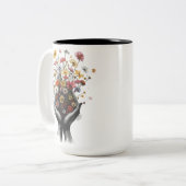 Tasse 2 Couleurs Fleurs (Devant gauche)