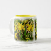 TASSE 2 COULEURS FLEURS (Devant gauche)