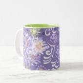 Tasse 2 Couleurs fleurs (Devant gauche)
