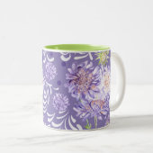 Tasse 2 Couleurs fleurs (Devant droit)