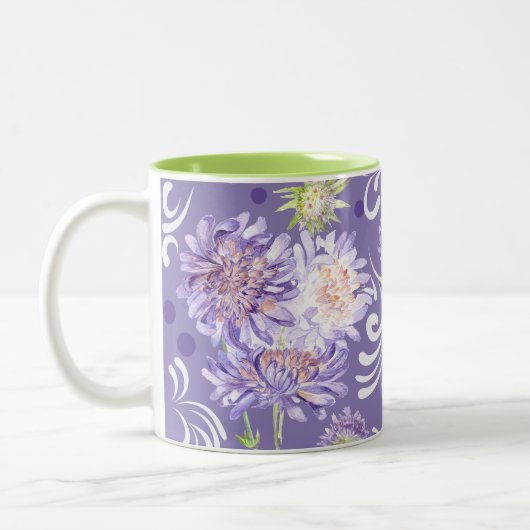 Tasse 2 Couleurs fleurs (Gauche)