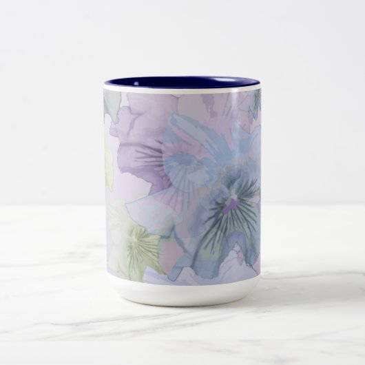 Tasse 2 Couleurs Fleurs (Centre)
