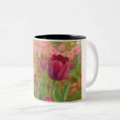 Tasse 2 Couleurs Fleurs à l'aquarelle (Devant droit)