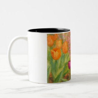 Tasse 2 Couleurs Fleurs à l'aquarelle