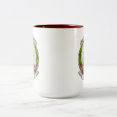 Tasse 2 Couleurs Fleurs blanches et roses (Centre)