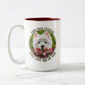 Tasse 2 Couleurs Fleurs blanches et roses (Gauche)