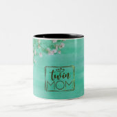 Tasse 2 Couleurs Fleurs blanches Twin Mom (Centre)