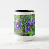 Tasse 2 Couleurs Fleurs bleues (Centre)