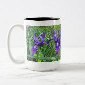 Tasse 2 Couleurs Fleurs bleues (Gauche)