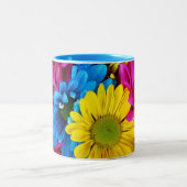 Tasse 2 Couleurs Fleurs Brillantes (Centre)