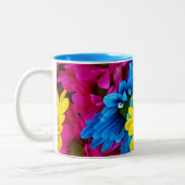 Tasse 2 Couleurs Fleurs Brillantes (Gauche)
