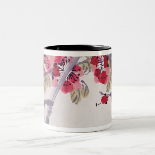 Tasse 2 Couleurs Fleurs d'abricot (Centre)