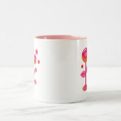 Tasse 2 Couleurs Fleurs d'amour (Centre)