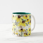 Tasse 2 Couleurs Fleurs d'automne Susans à oeil noir (Devant droit)