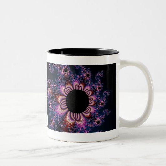 Tasse 2 Couleurs Fleurs de cactus - Fractal (Droit)
