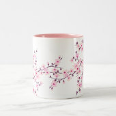 Tasse 2 Couleurs Fleurs de cerisier rose blanc (Centre)