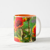 Tasse 2 Couleurs Fleurs de couverture marguerites aquarelle (Devant droit)