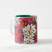 Tasse 2 Couleurs Fleurs de cristal rouge (Devant gauche)