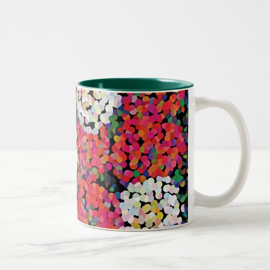 Tasse 2 Couleurs Fleurs de cristal rouge (Droit)