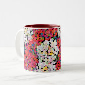 Tasse 2 Couleurs Fleurs de cristal rouge (Devant gauche)