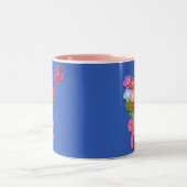 Tasse 2 Couleurs Fleurs de Crochet Papillon et Bow impression (Centre)