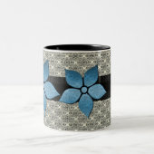 Tasse 2 Couleurs Fleurs de Damas fraisées (Centre)