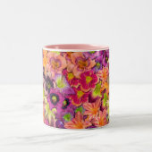 Tasse 2 Couleurs Fleurs de Daylily (Centre)