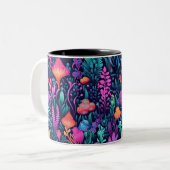 Tasse 2 Couleurs Fleurs de la mer - Aqua Flora (Devant gauche)