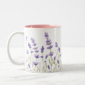 Tasse 2 Couleurs Fleurs de lavande (Gauche)