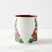 Tasse 2 Couleurs Fleurs de peinture de gnome de jardin (Centre)