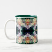 Tasse 2 Couleurs Fleurs de pivoine rose Multipliées Personnalisées (Gauche)