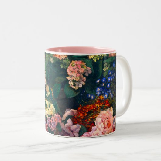 Tasse 2 Couleurs Fleurs de printemps de Monet (Devant droit)
