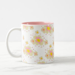 Tasse 2 Couleurs Fleurs de printemps (rose)