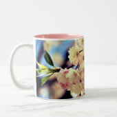 Tasse 2 Couleurs Fleurs de printemps roses (Gauche)