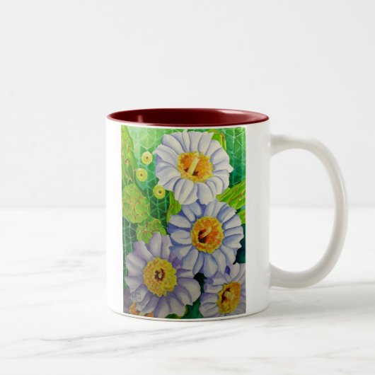 Tasse 2 Couleurs Fleurs de Saguaro (Droit)