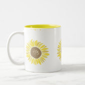 Tasse 2 Couleurs Fleurs de soleil (Gauche)