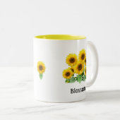Tasse 2 Couleurs Fleurs de soleil (Devant droit)