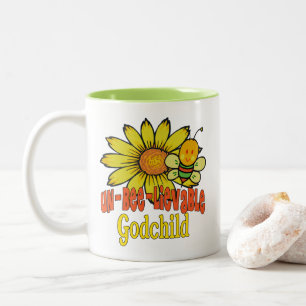 Tasse 2 Couleurs Fleurs de soleil et abeilles Godchild incroyables