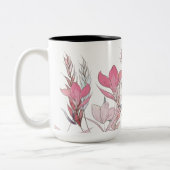 Tasse 2 Couleurs Fleurs d'eau (Gauche)