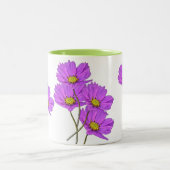 Tasse 2 Couleurs Fleurs Deux Cosmos Violets (Centre)