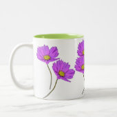 Tasse 2 Couleurs Fleurs Deux Cosmos Violets (Gauche)