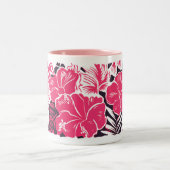 Tasse 2 Couleurs Fleurs d'Hibiscus (Centre)
