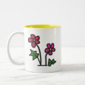 Tasse 2 Couleurs Fleurs douces (Gauche)