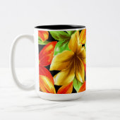 Tasse 2 Couleurs Fleurs du paradis (Gauche)